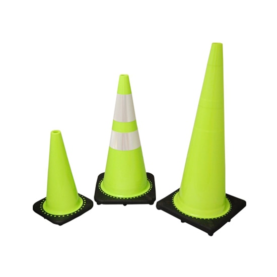 Lime Safety Cones