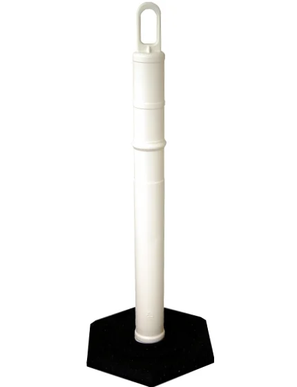 42\" WHITE Looper Tube with 18 Lb. Base