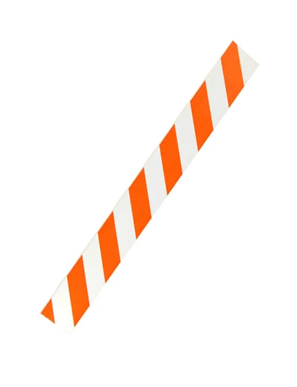 6\u0027 Plastic Rail with Engineer Grade (EG) Reflective Sheeting \u0026 Custom Lettering on one (1) side