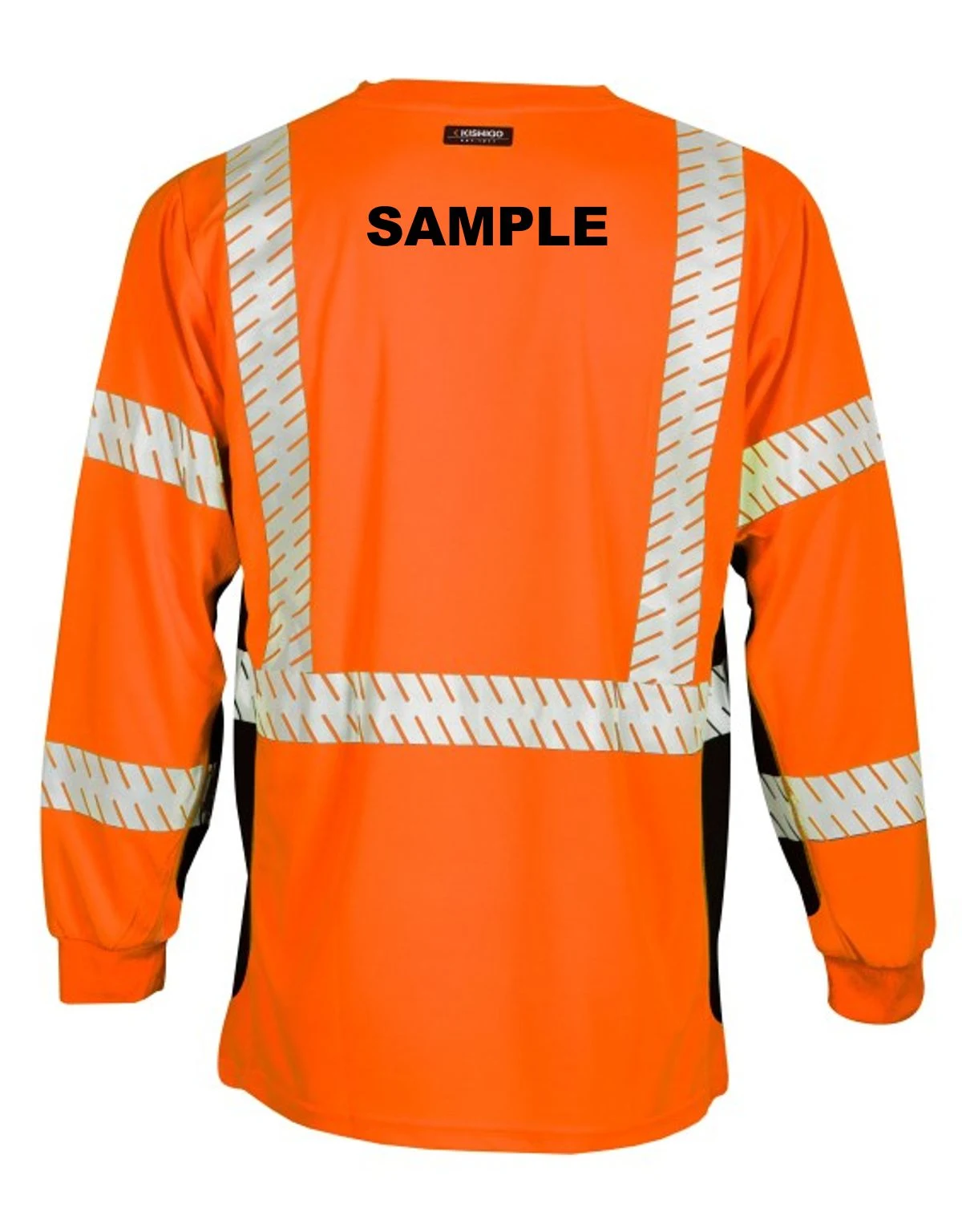 Kishigo® Orange Premium Black Series Long Sleeve Class 3 T-Shirt