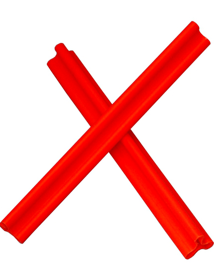 Pair of ORANGE 12\" Triangular Day \u0027Wands\u0027