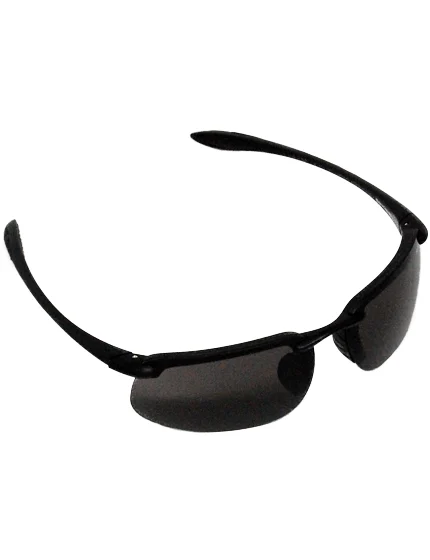 Z87+ Safety Sunglasses (rectangular lens, matte-black frame, gray anti-fog lens)