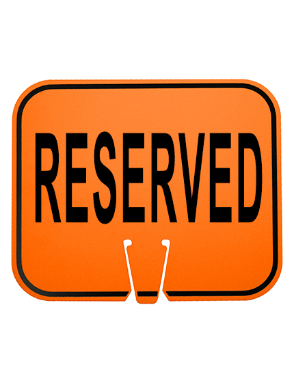 Horizontal, Reflective, Clip-On-Sign