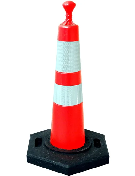 28\" Grabber Cone with 6\" \u0026 4\" Reflective Collars \u0026 10 Lb. Base