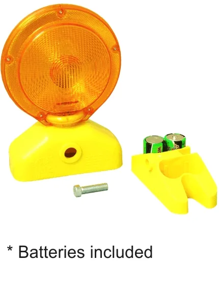 3-Volt LED Barricade Flasher with Two (2) D-Cell Batteries