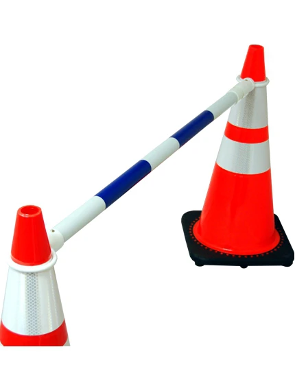 4\u0027 - 7\u0027, \u0027STANDARD\u0027, Blue \u0026 White Reflective Cone Bar