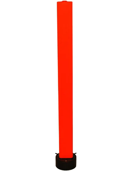 42\" Orange Poly-Urethane Delineator Post