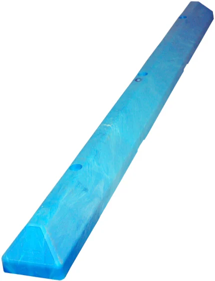 6\u0027 Blue Commercial Parking Block w/ Lags \u0026 Anchors