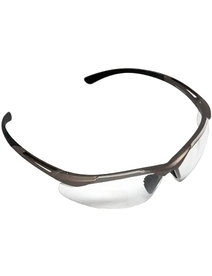 Champagne Frame Clear Safety Glasses