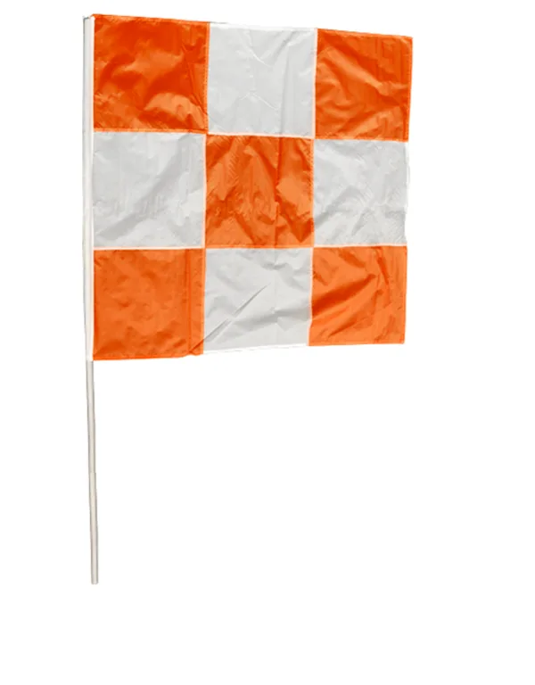 faa checkered airfield flag with 60 inch handle