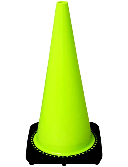 Lime 28\" 7.0 Lb. Black Base Cone