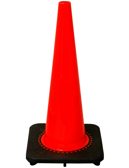 \u0027Slim Line\u0027 Orange 28\" 7.0 Lb. Black Base Cone