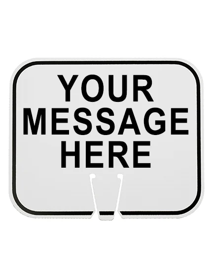 Customized Clip-On Signs for Traffic Cones