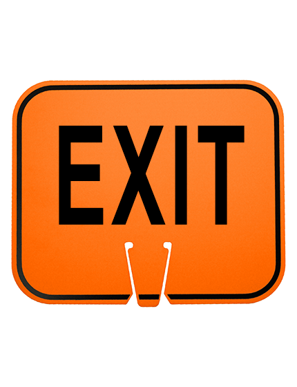 Horizontal, Non-Reflective, Clip-On-Sign