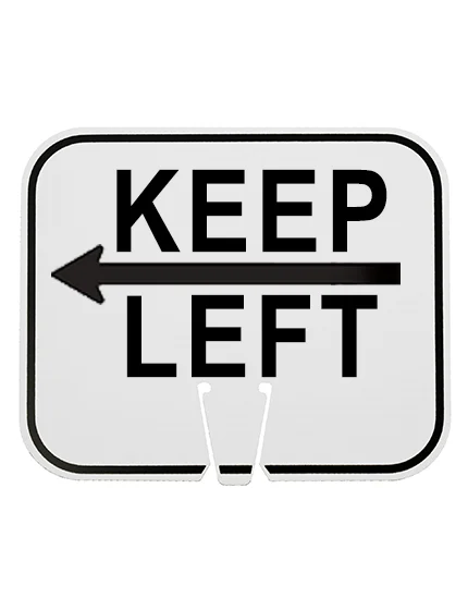 Horizontal, Reflective, Clip-On-Sign
