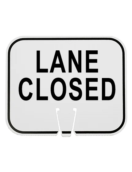 Horizontal, Reflective, Clip-On-Sign