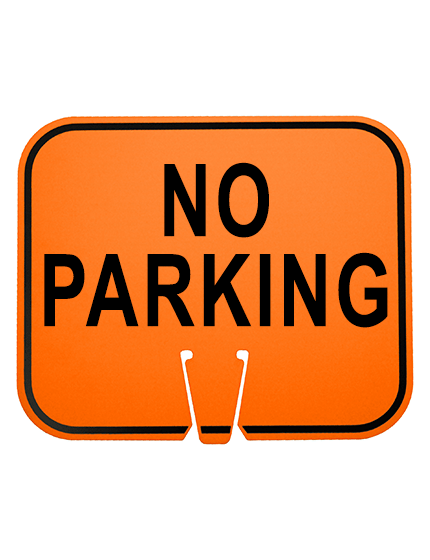 Horizontal, Non-Reflective, Clip-On-Sign