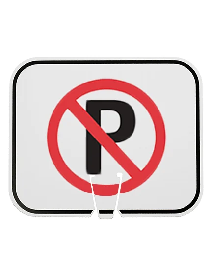 Horizontal, Non-Reflective, Clip-On-Sign