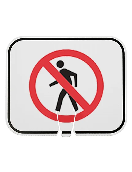 Horizontal, Non-Reflective, Clip-On-Sign