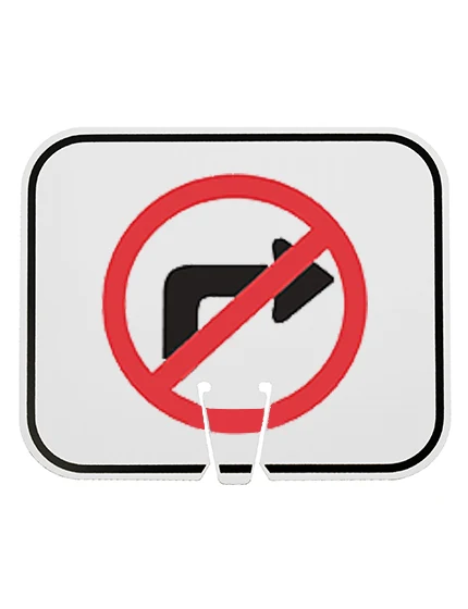 Horizontal, Reflective, Clip-On-Sign