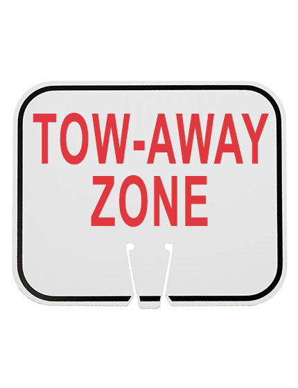 Horizontal, Reflective, Clip-On-Sign