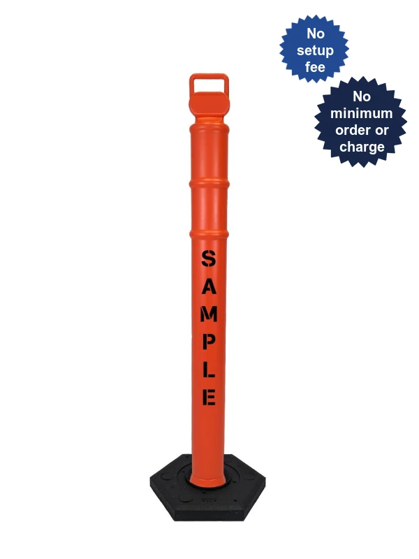 45\" Orange Ez-Grab Delineator Tubes