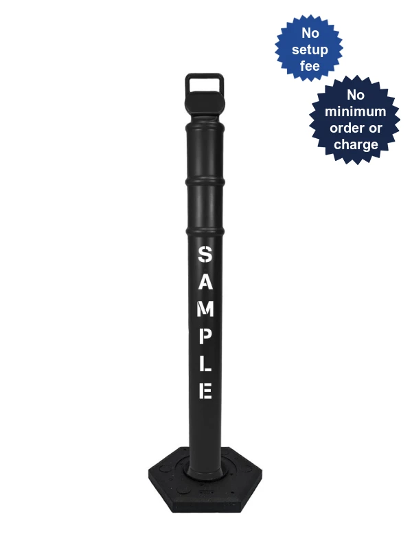 45\" Black Ez-Grab Delineator Tubes