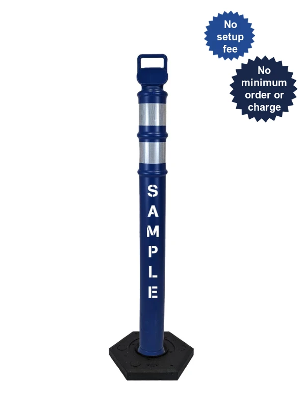 45\" Blue Ez-Grab Delineator Tubes