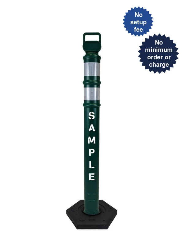 45\" Green Ez-Grab Delineator Tubes