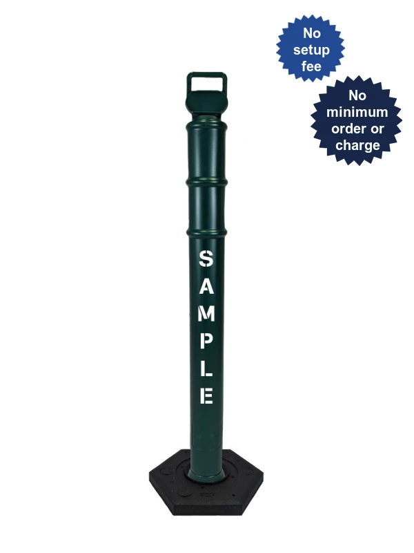 45\" Green Ez-Grab Delineator Tubes