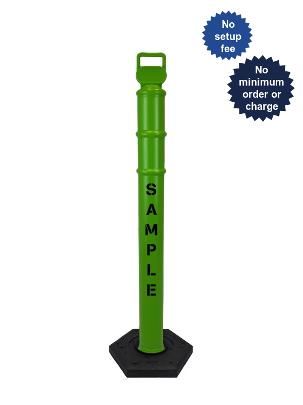 45\" Lime Ez-Grab Delineator Tubes