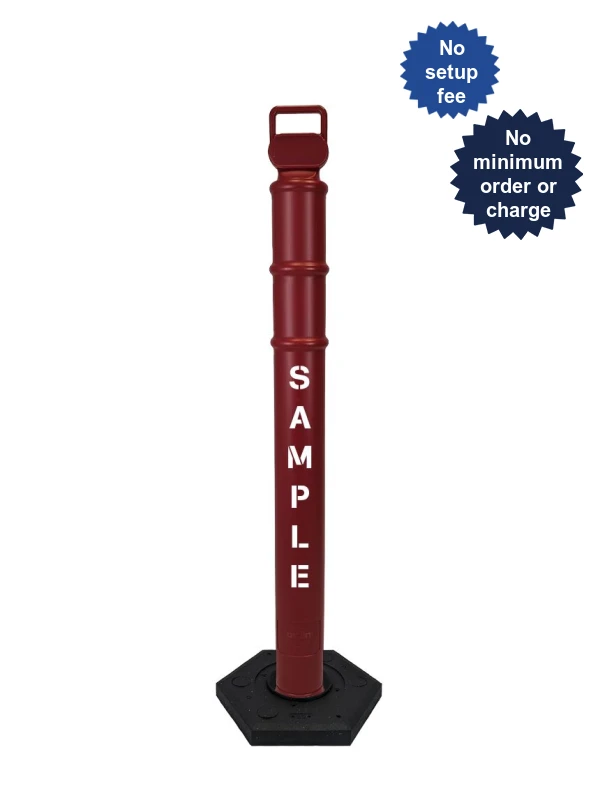 45\" Red Ez-Grab Delineator Tubes