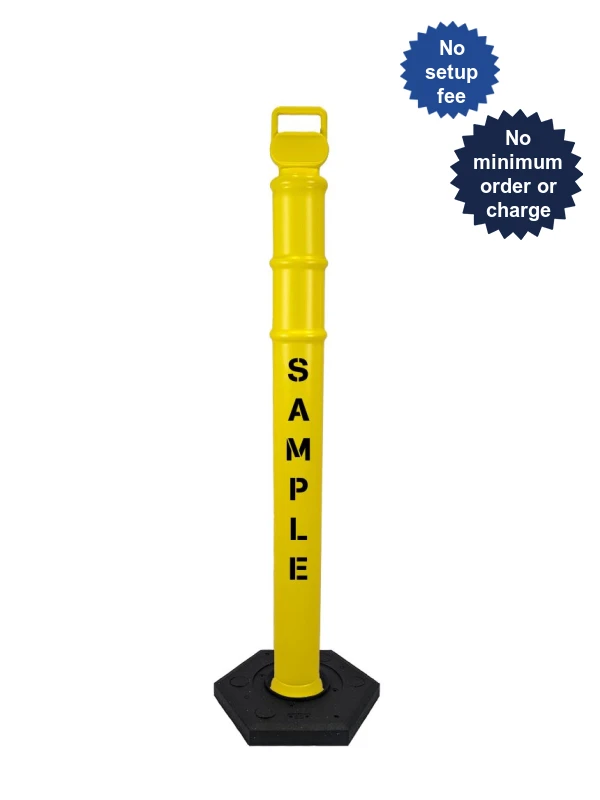 45\" Yellow Ez-Grab Delineator Tubes