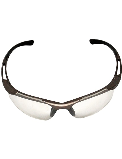 Champagne Frame Clear Safety Glasses