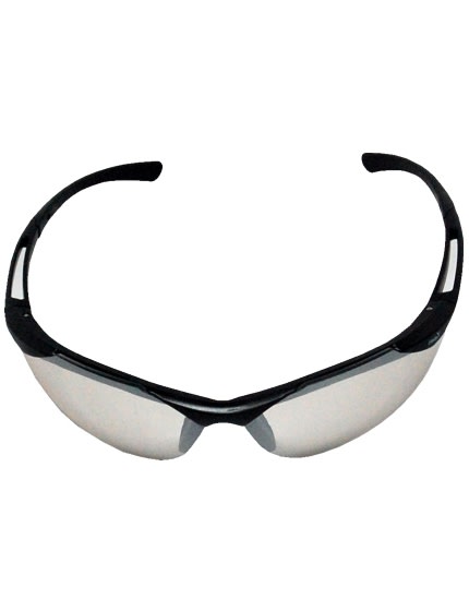Matte Black Mirror Safety Sunglasses