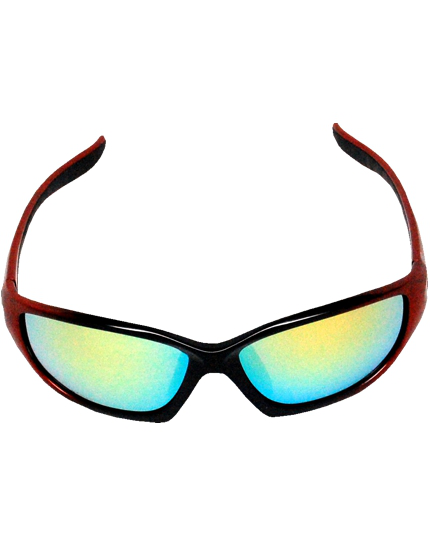 Black & Red Gold Lens Safety Glasses