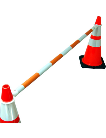 6' to 10' Expandable 'Workzone' Orange & White Cone Bar
