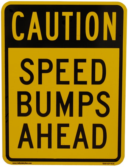 Related Product: Caution Speed Humps Ahead Sign