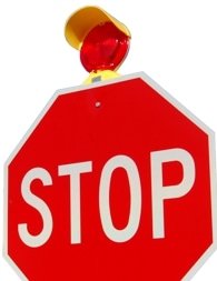 Solar LED B-Type Barricade Lights